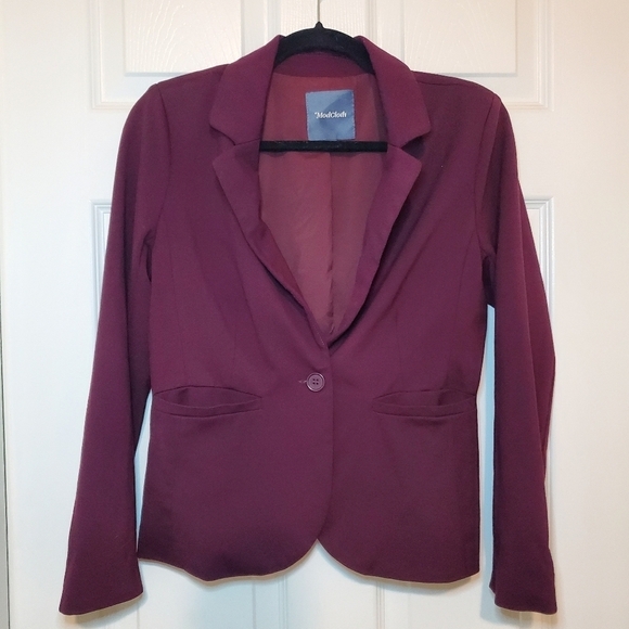 ModCloth Sz S Plum blazer/jacket - Picture 1 of 11